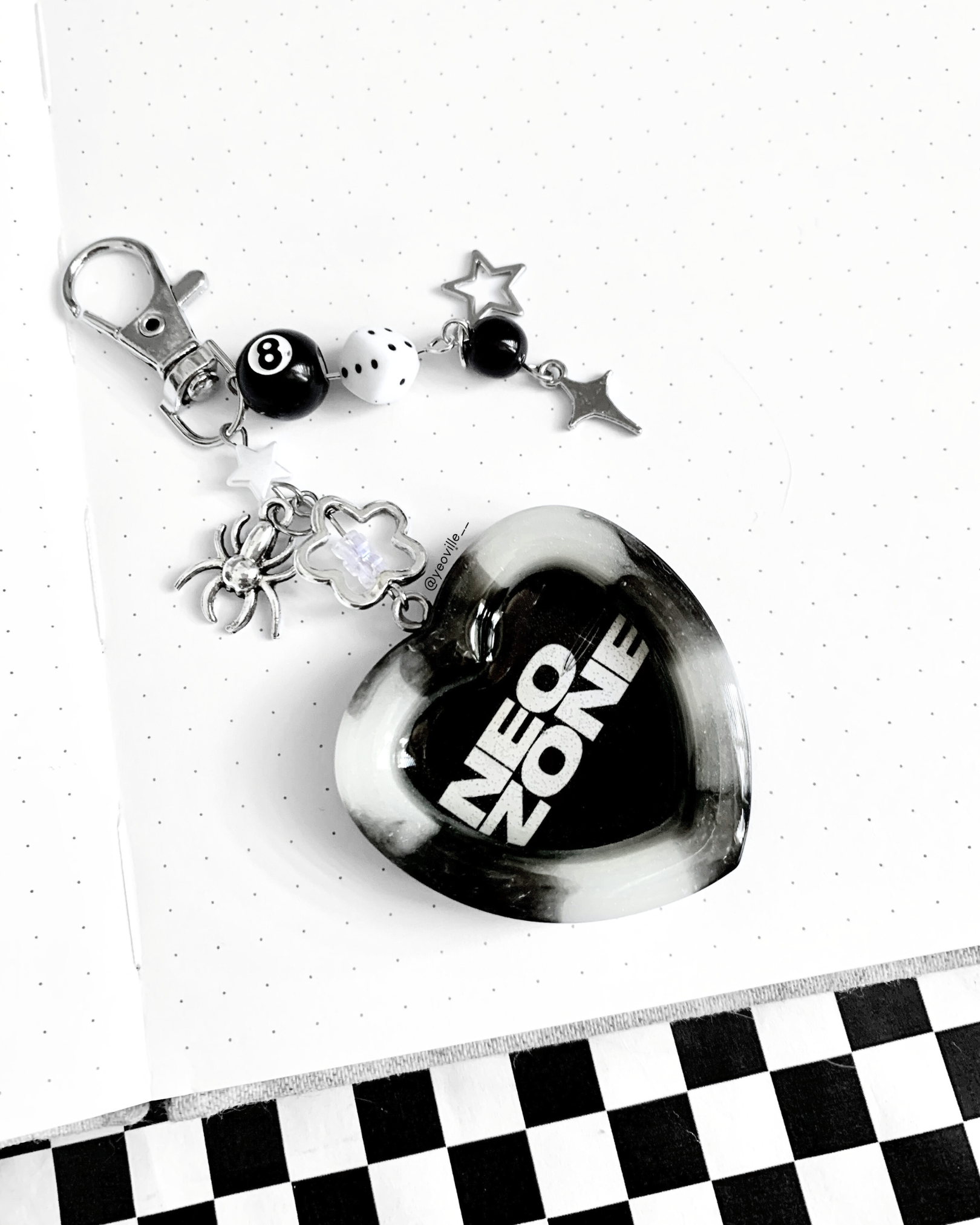 Shakers de resina - Corazón