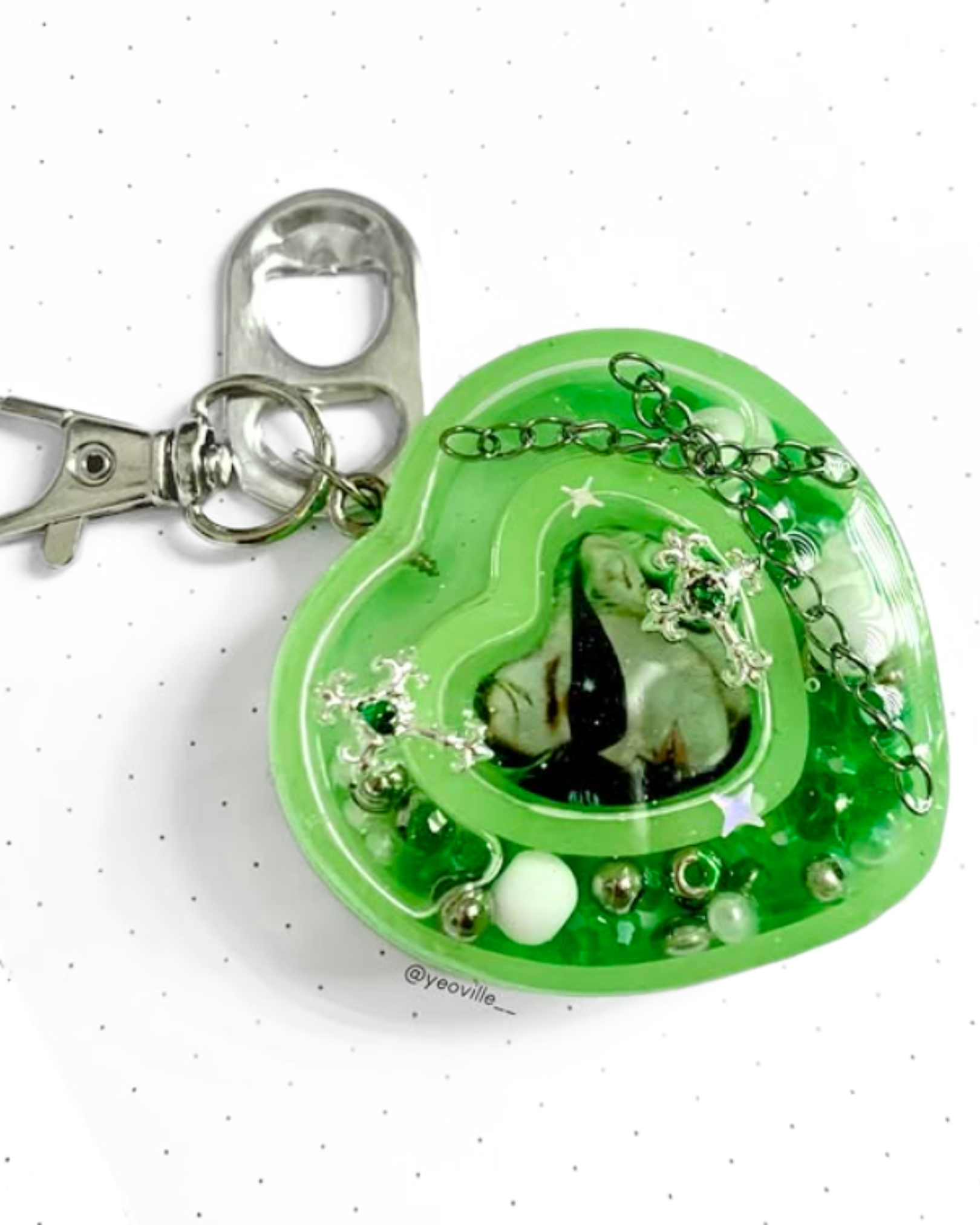 Shakers de resina - Corazón