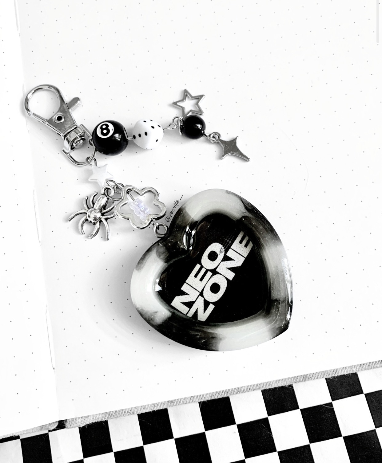 Shakers de resina - Corazón