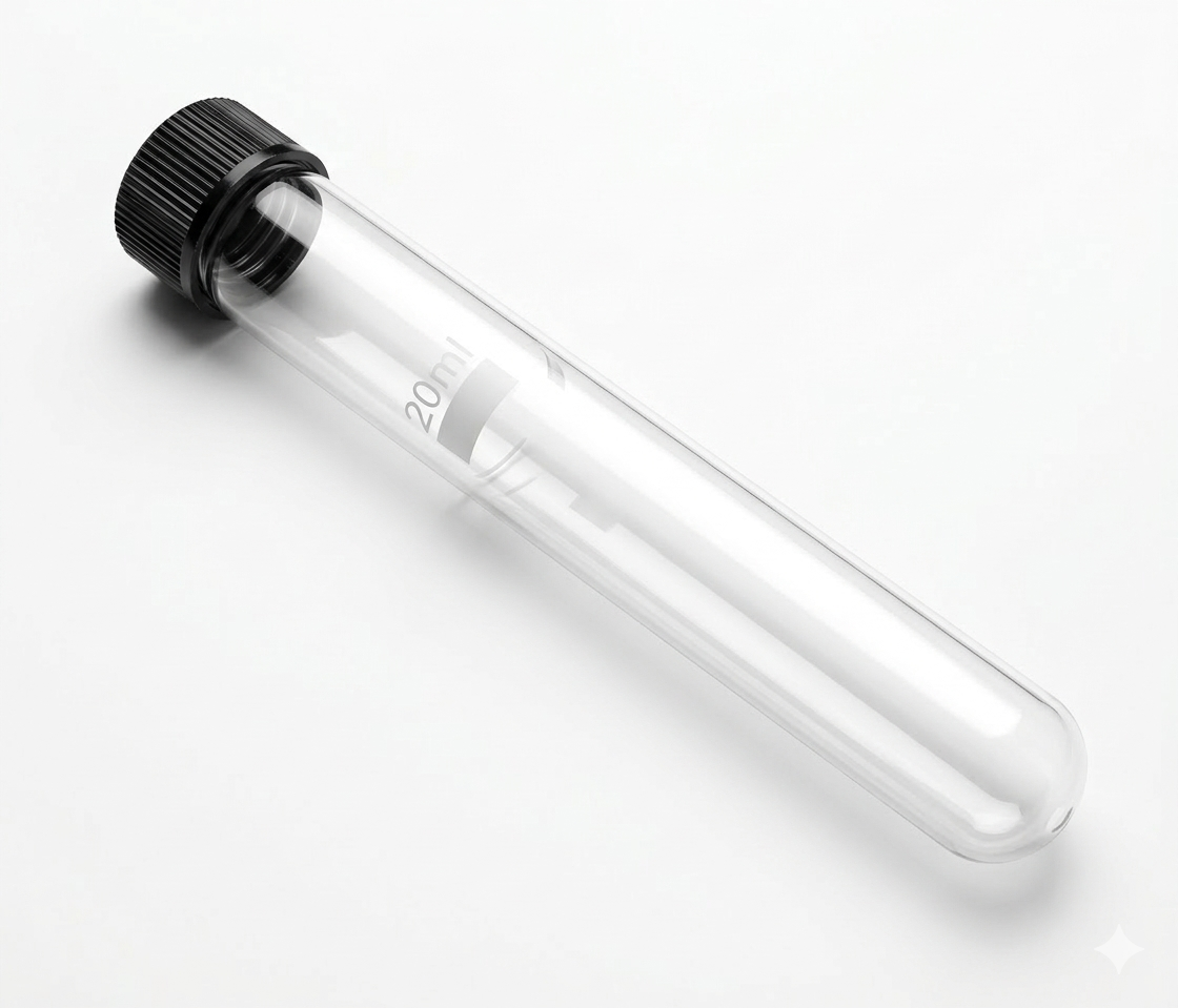 Culture/Sample Test Tube with Screw Cap (Different Sizes)