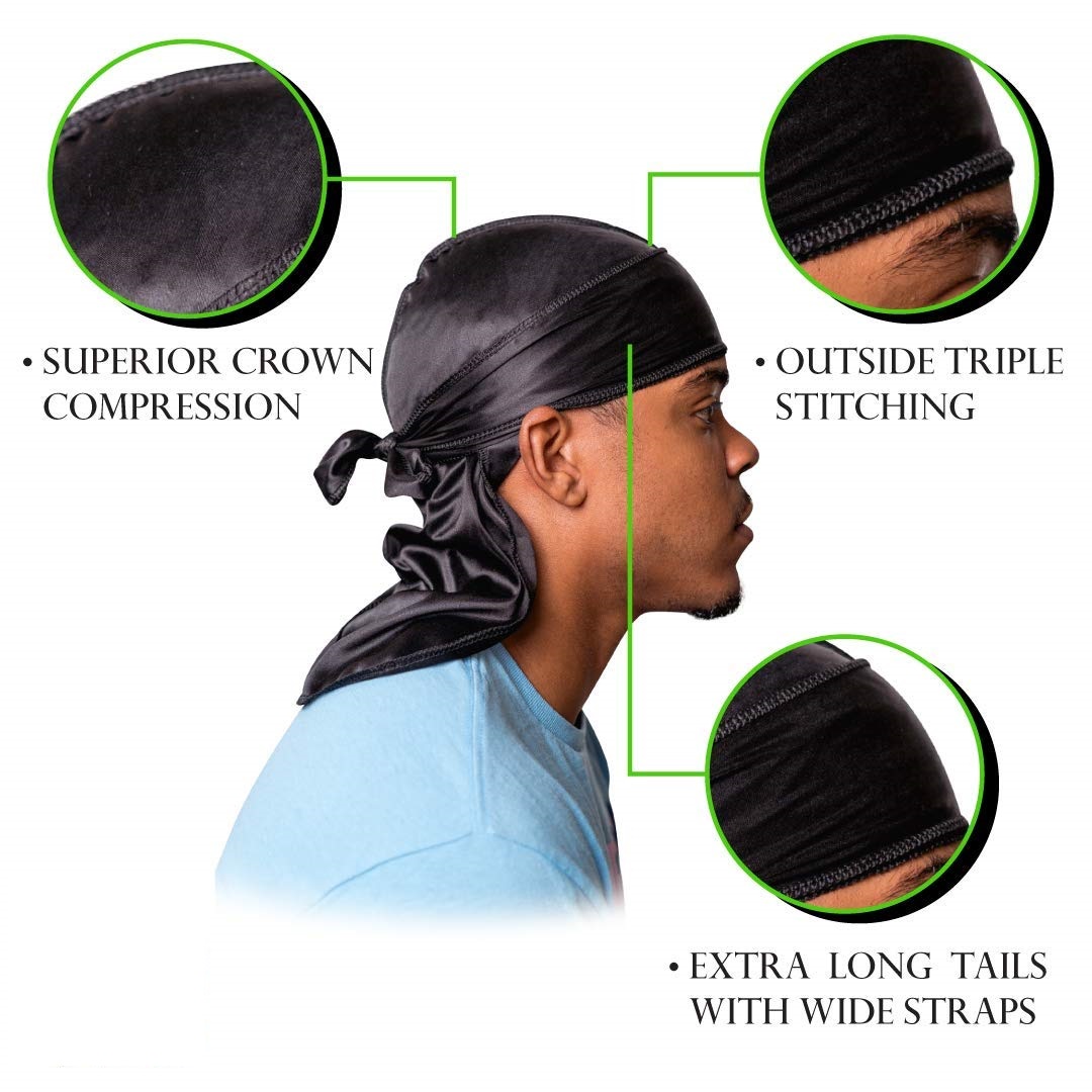 Silky Satin Durag | Premium Hair Protection & Shine