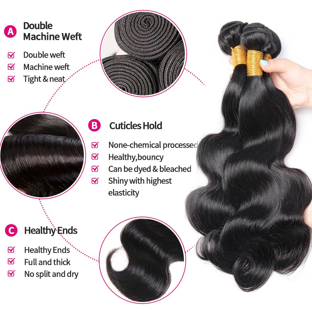 Body Wave | 3X Bundle Deal | 100% Virgin Human Hair Bundles
