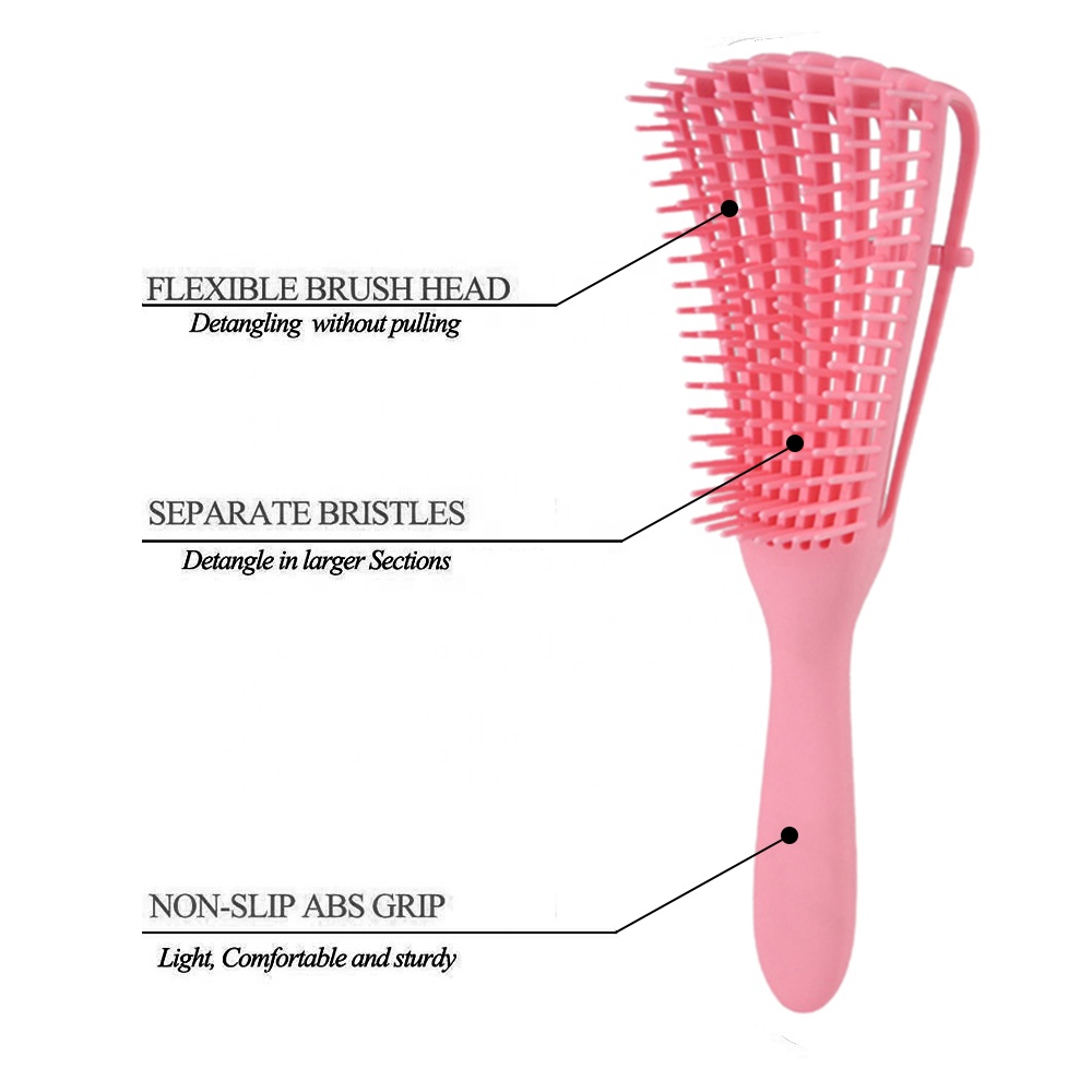 Detangling Brush | Flexible Detangling Brush | For Curly Hair 