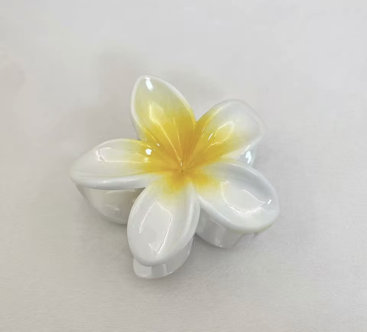 Essence Plumeria Flower Claw Clip
