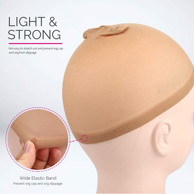 HD Stocking Wig Caps | 2-Pack Stretchy & Breathable Nylon Caps