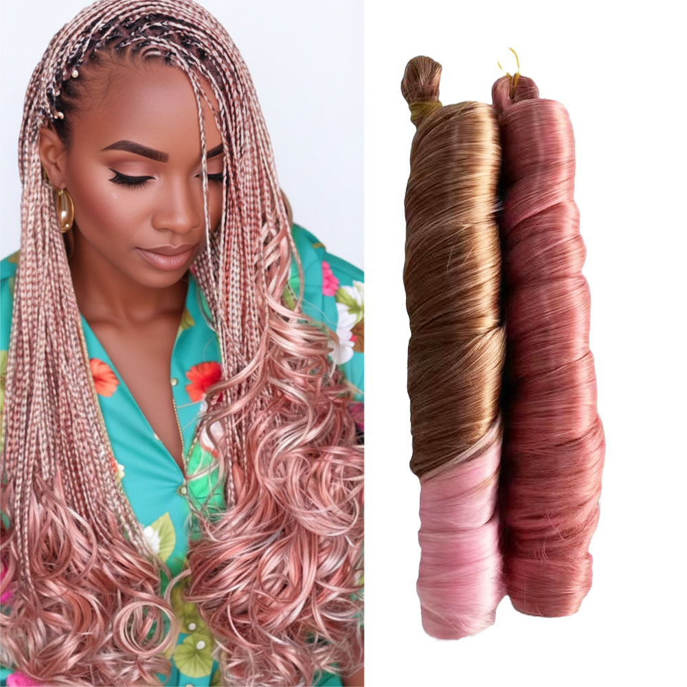 French Curls | Synthetic Braiding Hair | Wavy Pony Spiral Texture