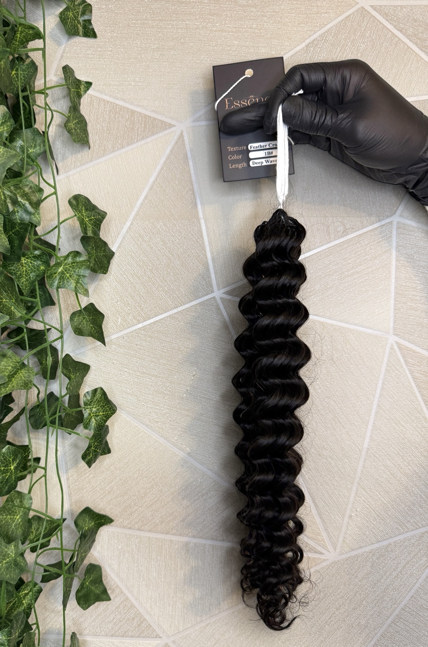 Feather Crochet Human Hair | Deep Wave | Boho Coil | 100% Virgin Human Hair Bulk 