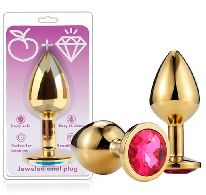 Metal Gold Plug Anal mediano