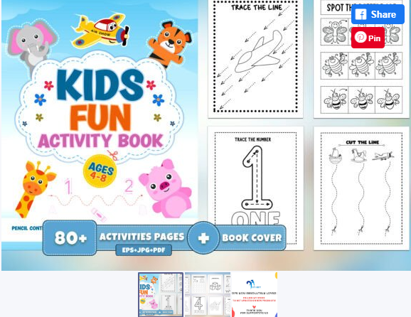Kids Fun Activity Book