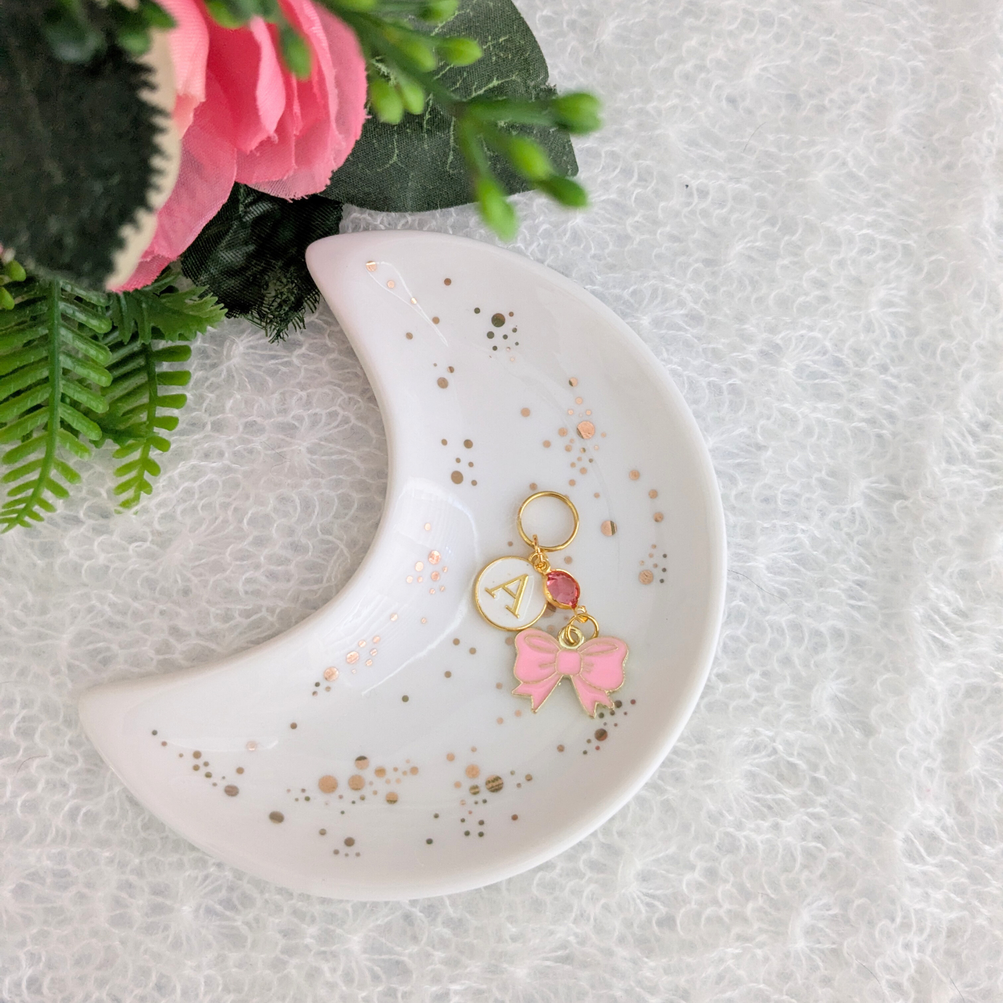 Pink Bow Stethoscope Charm