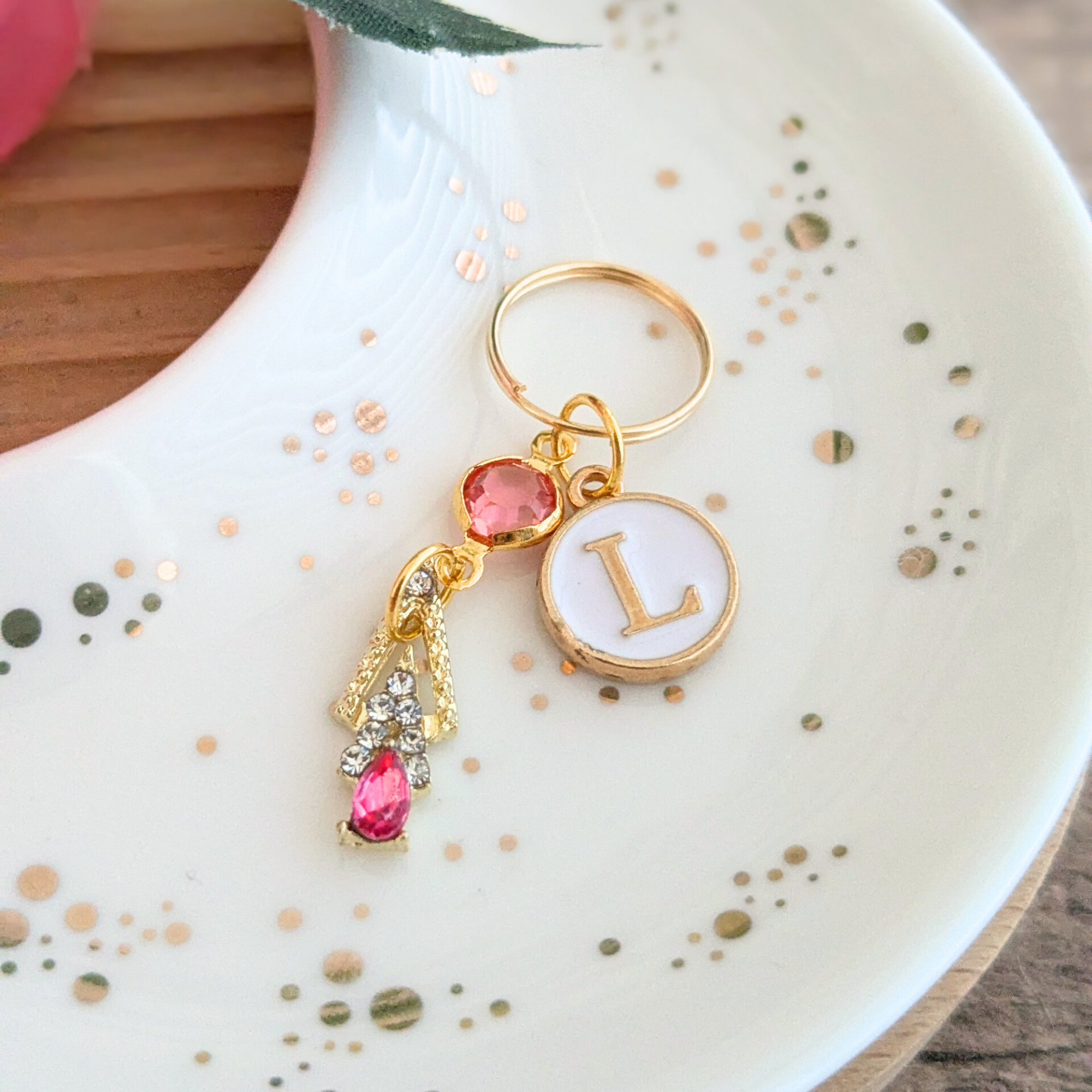 Pink Gem Stethoscope Charm