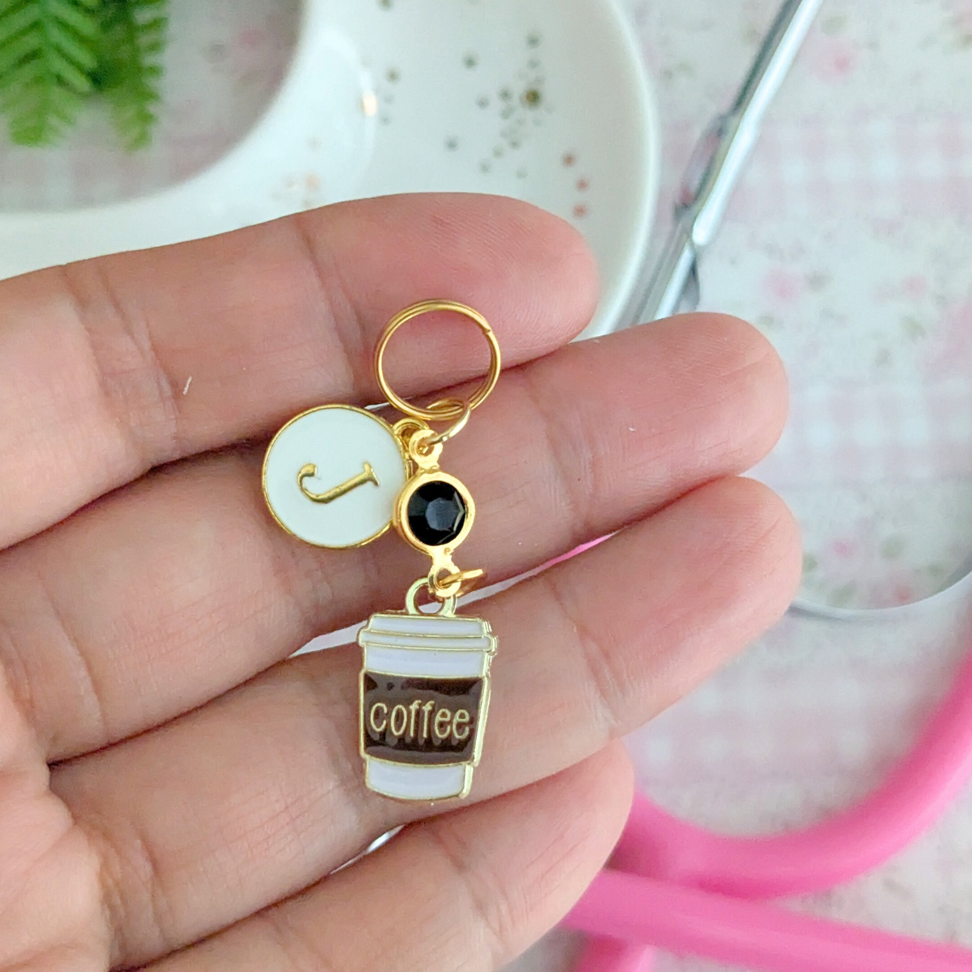 Coffee Lover Stethoscope Charm