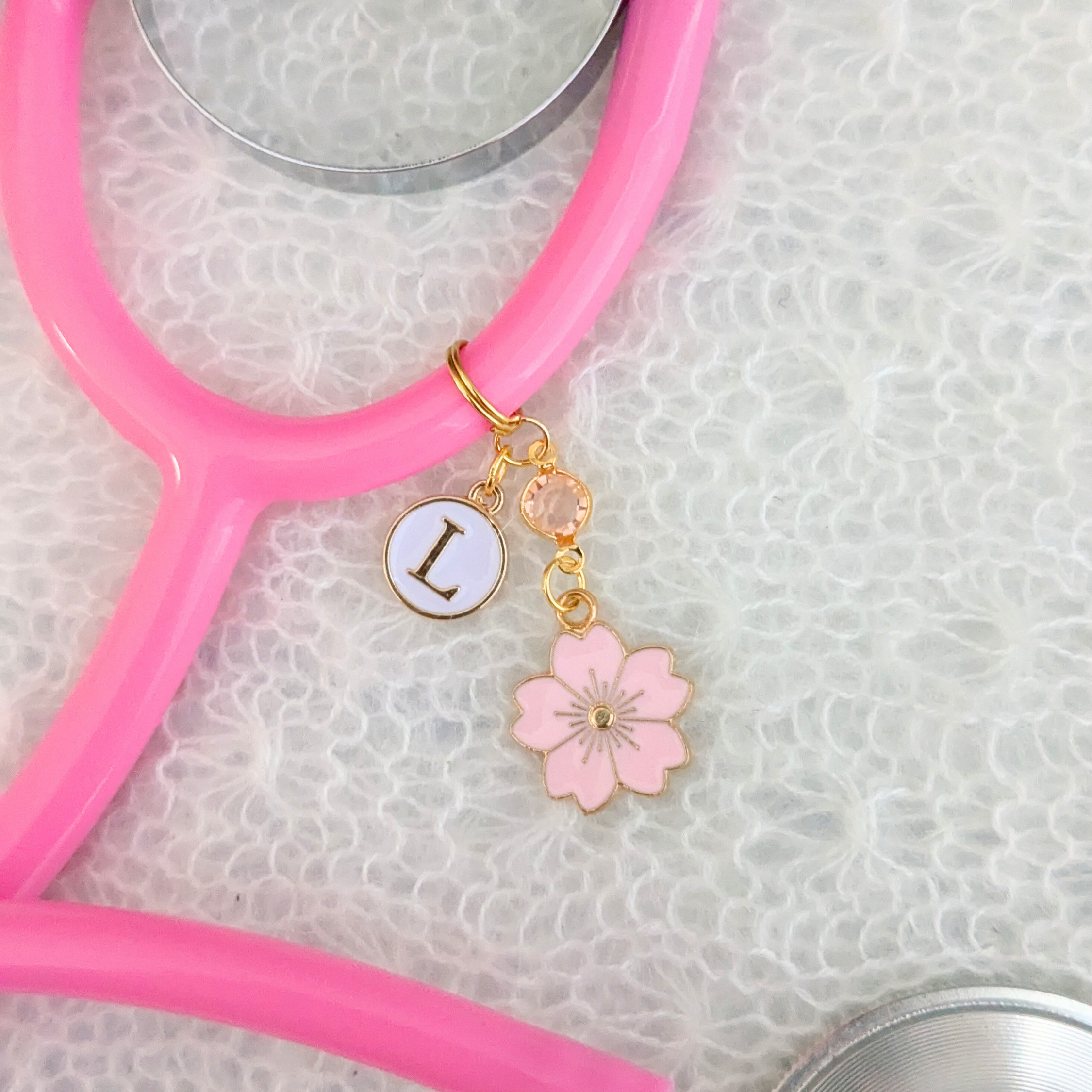 Cherry Blossom Sakura Stethoscope Charm