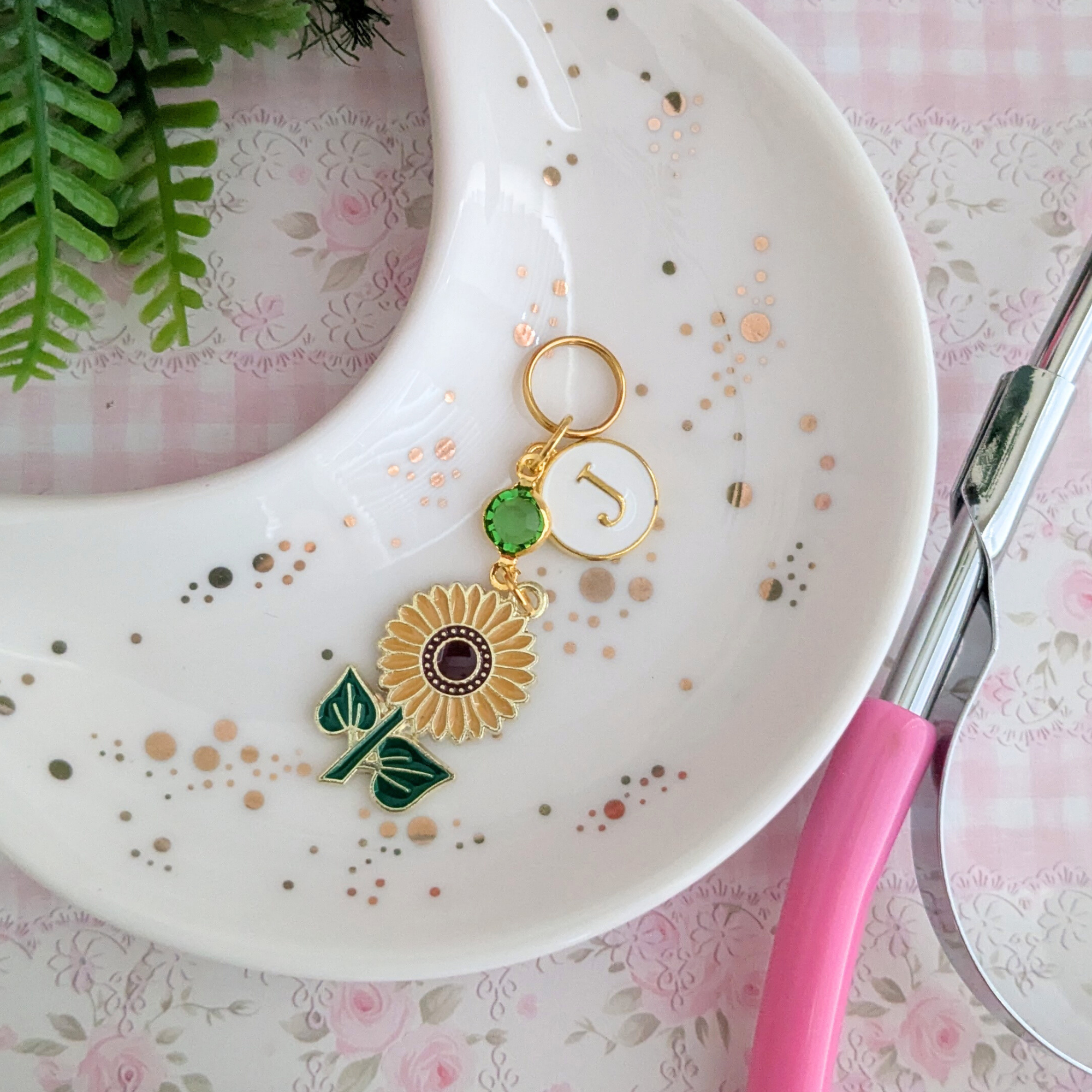 Sunflower Stethoscope Charm