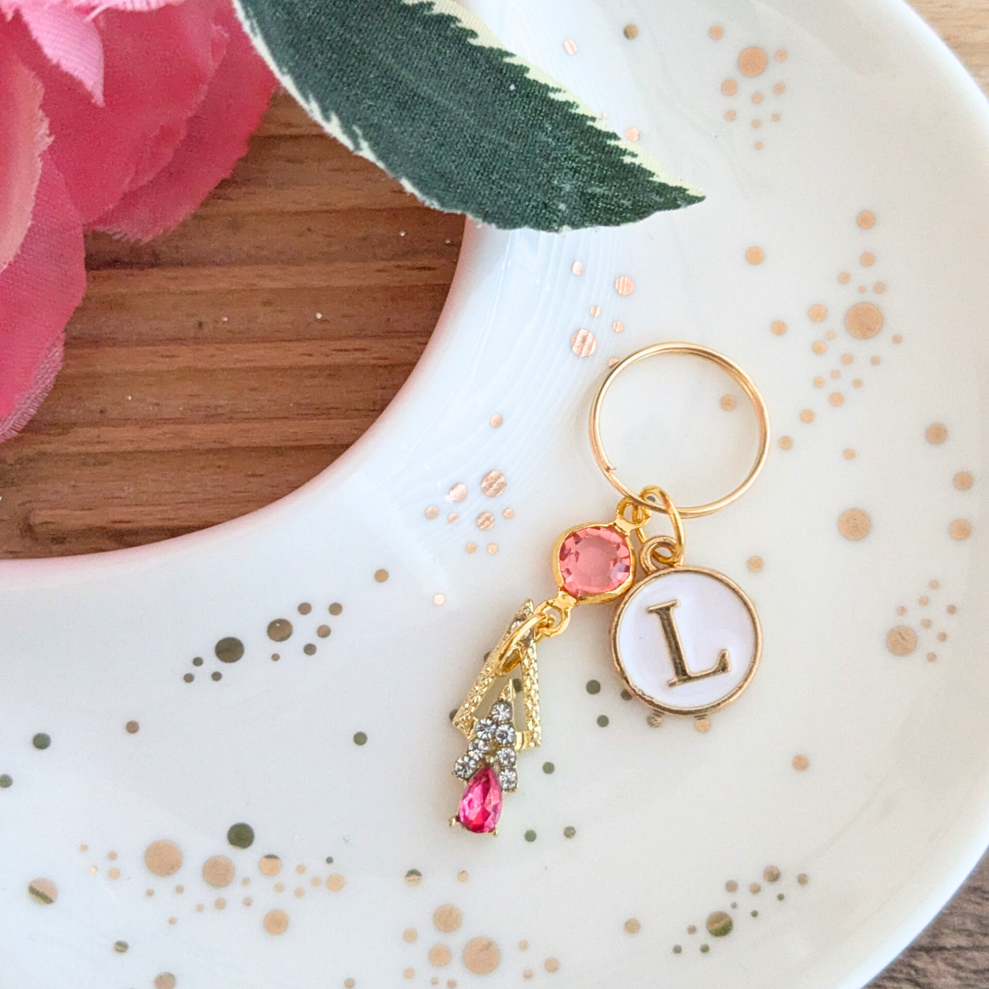 Pink Gem Stethoscope Charm