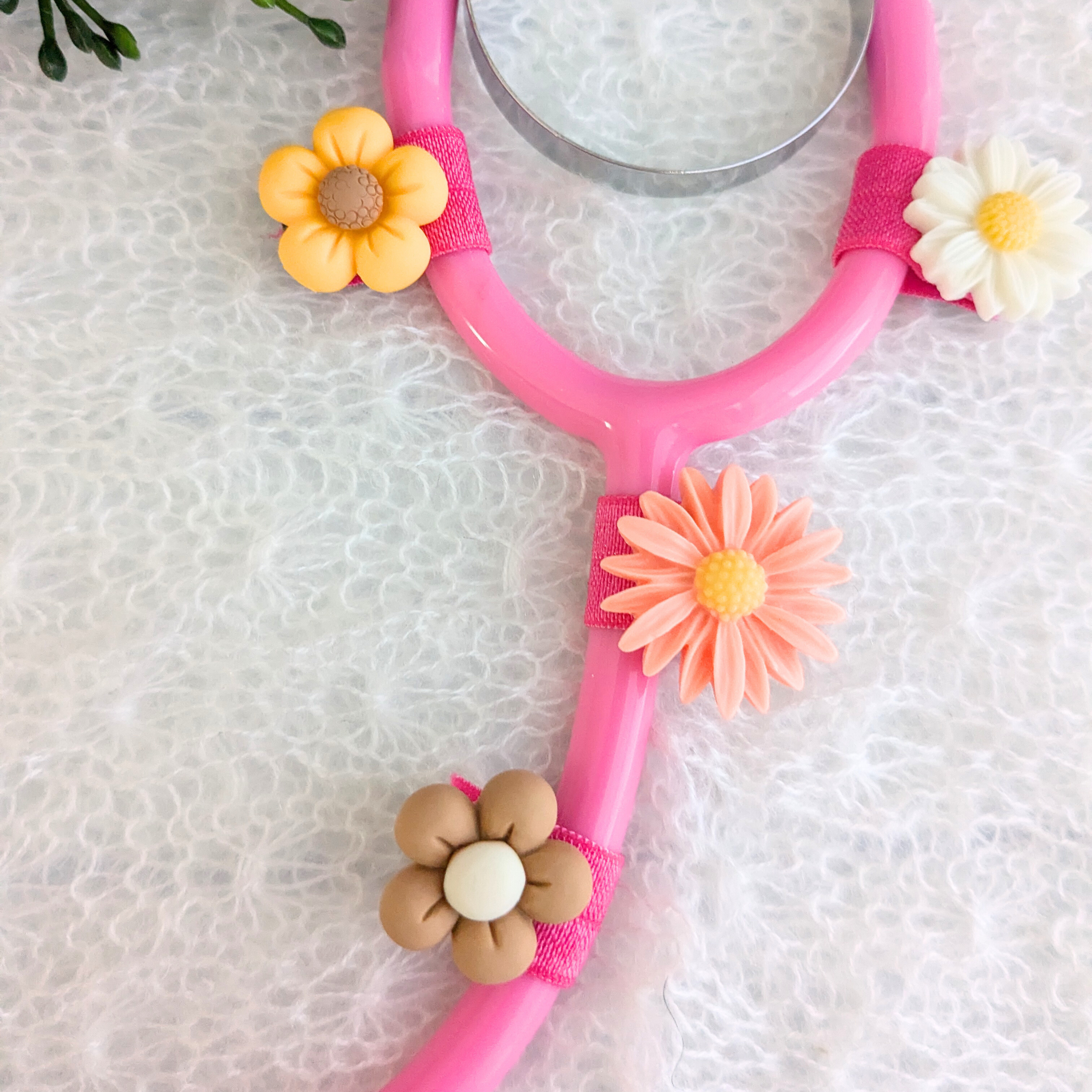 Spinning Flower Stethoscope Charms