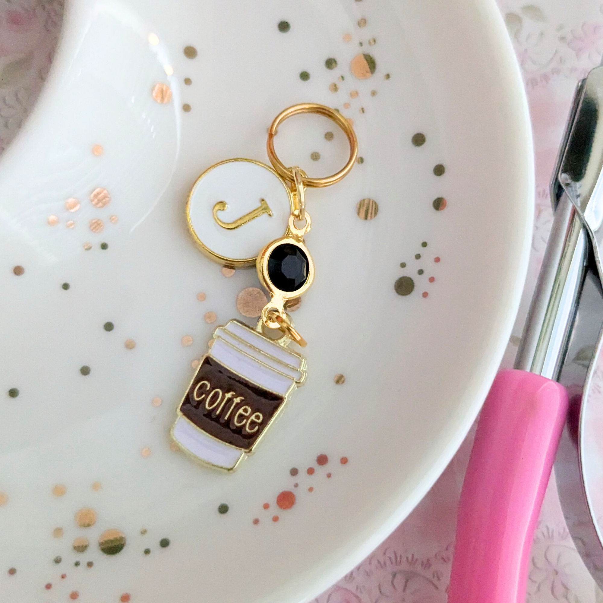 Coffee Lover Stethoscope Charm