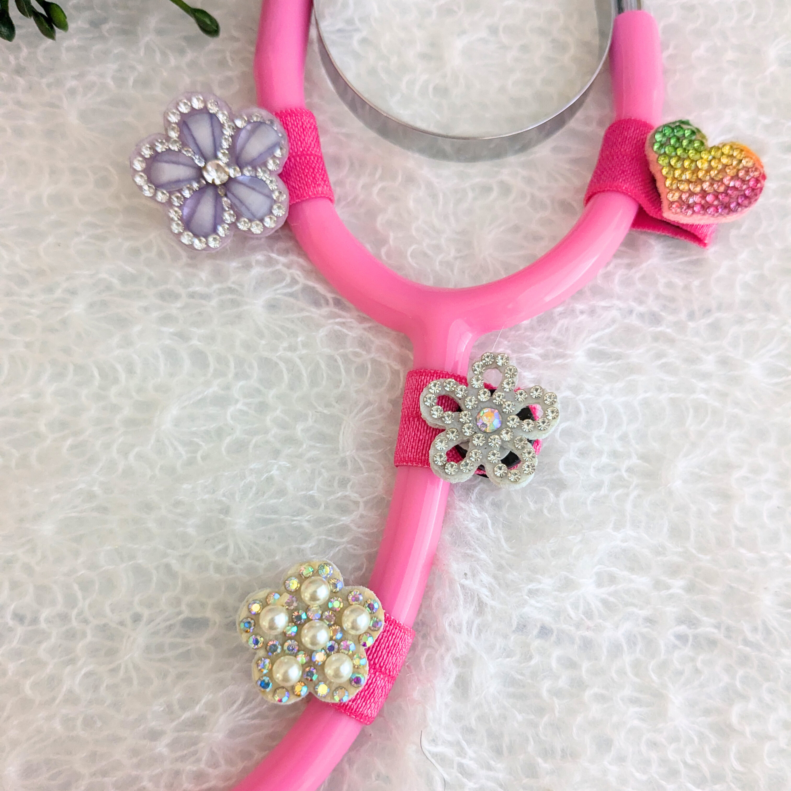 Spinning Sparkling Stethoscope Charms