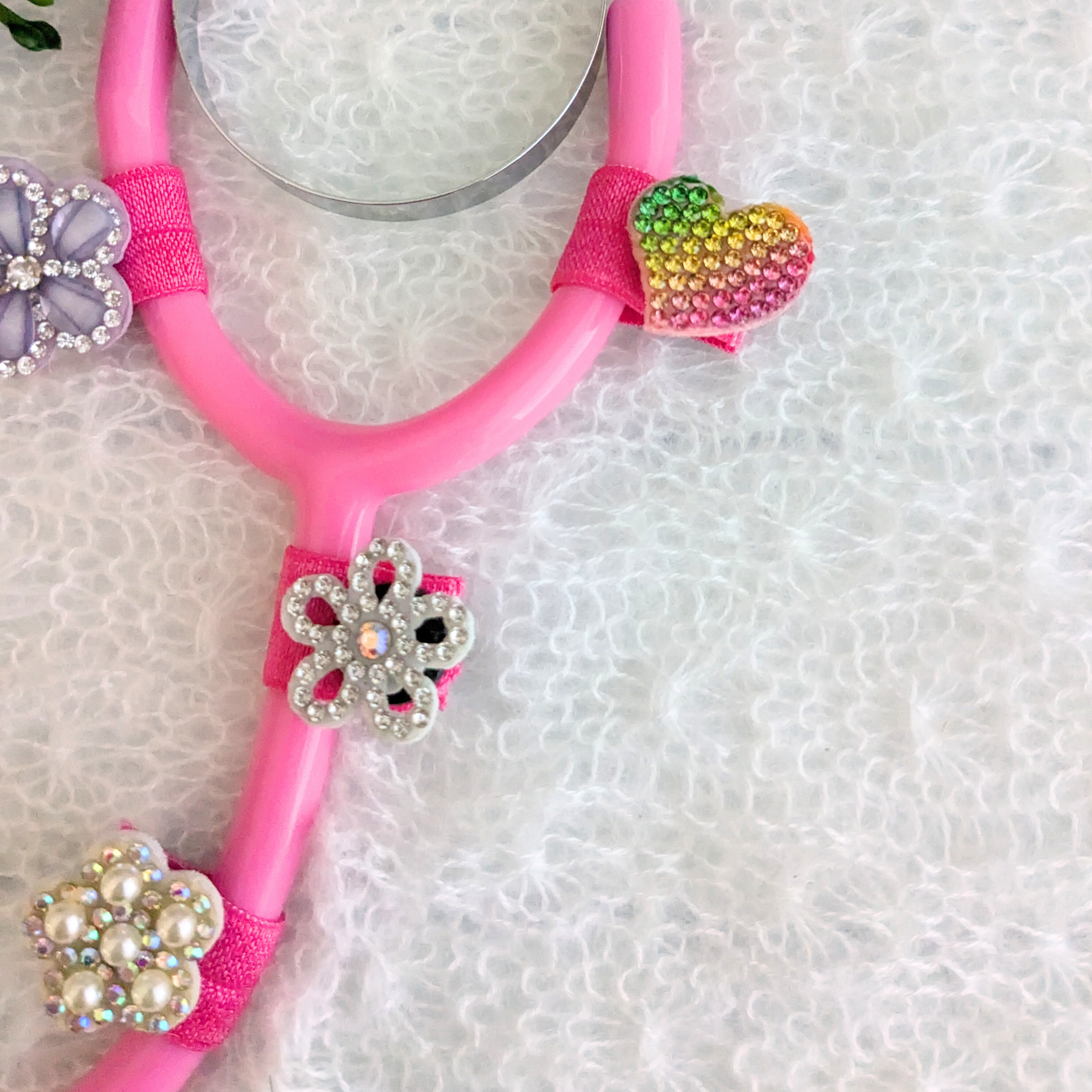 Spinning Sparkling Stethoscope Charms
