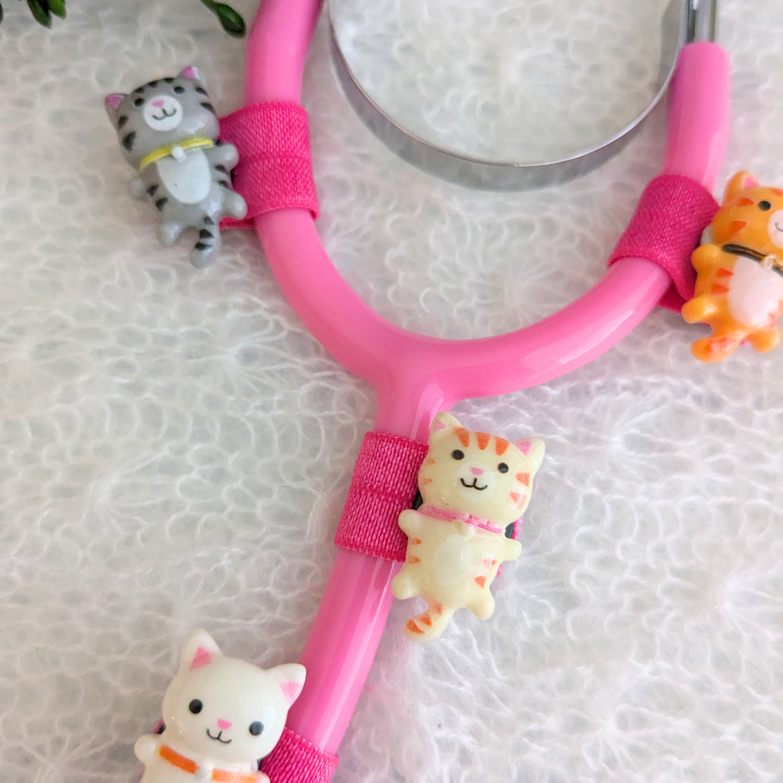 Spinning 3D Cat Stethoscope Charms