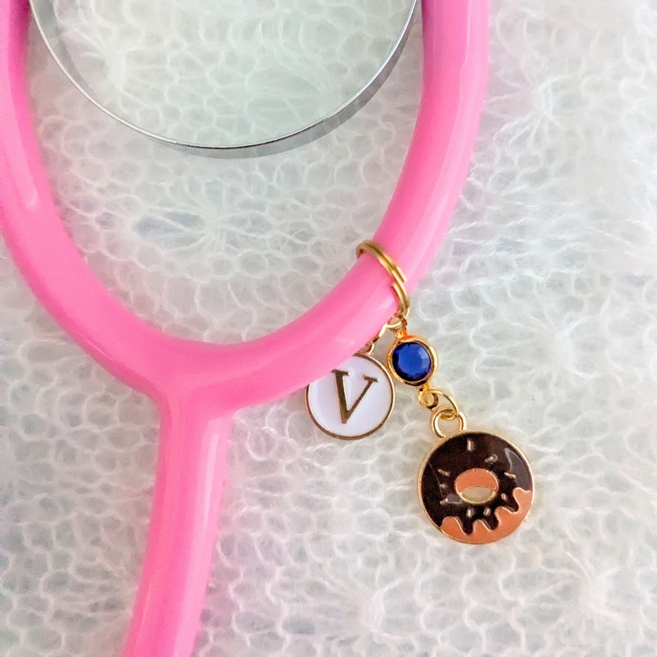 Doughnut Stethoscope Charm