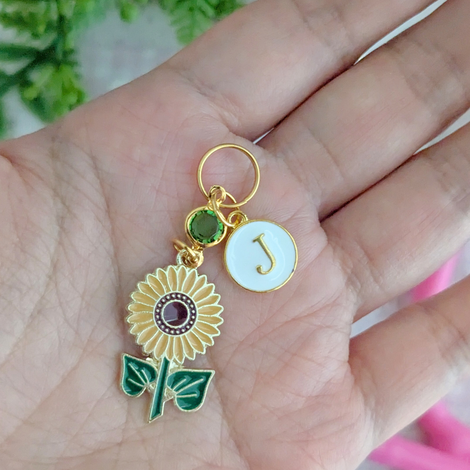 Sunflower Stethoscope Charm