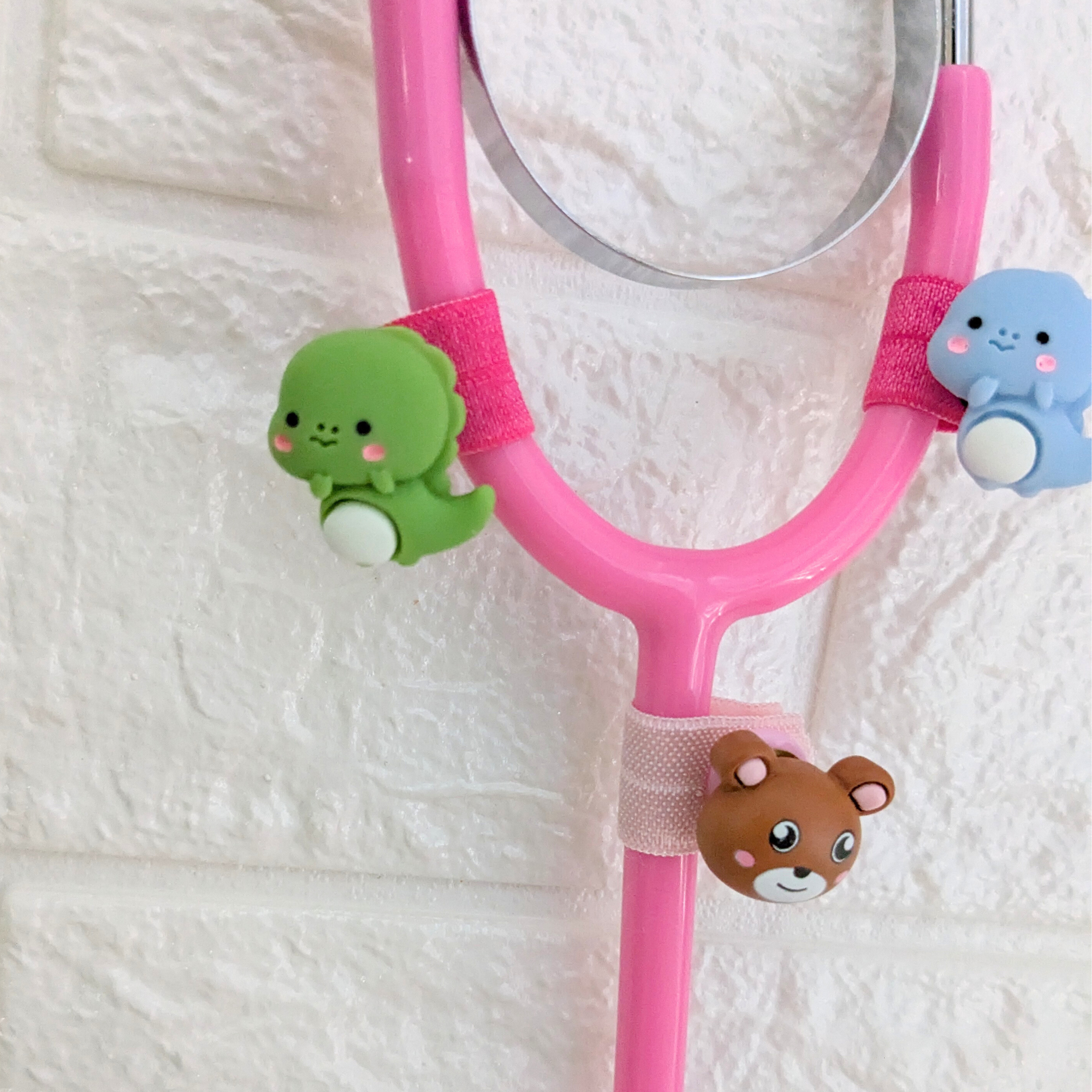 Dinosaur Stethoscope Charms