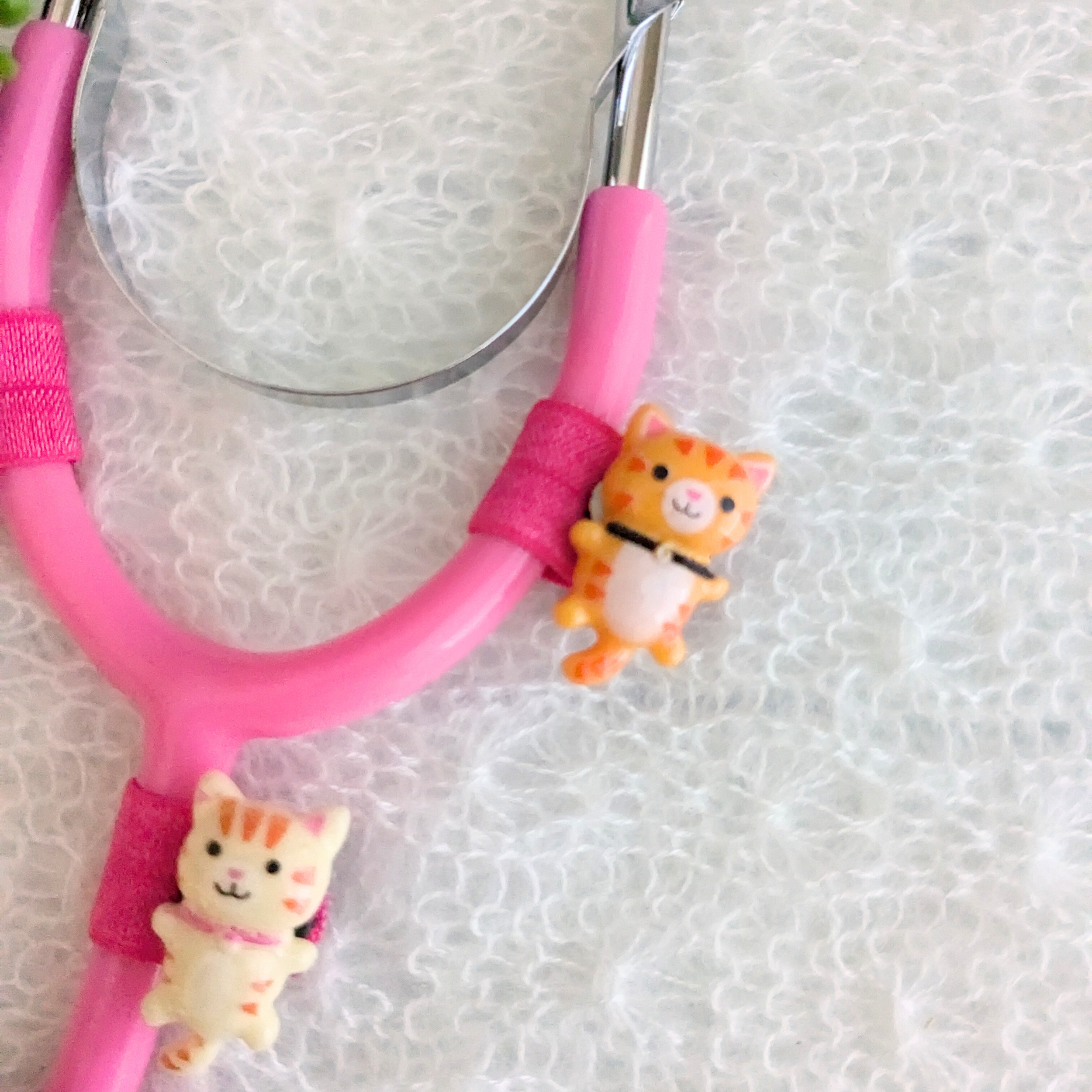 Spinning 3D Cat Stethoscope Charms