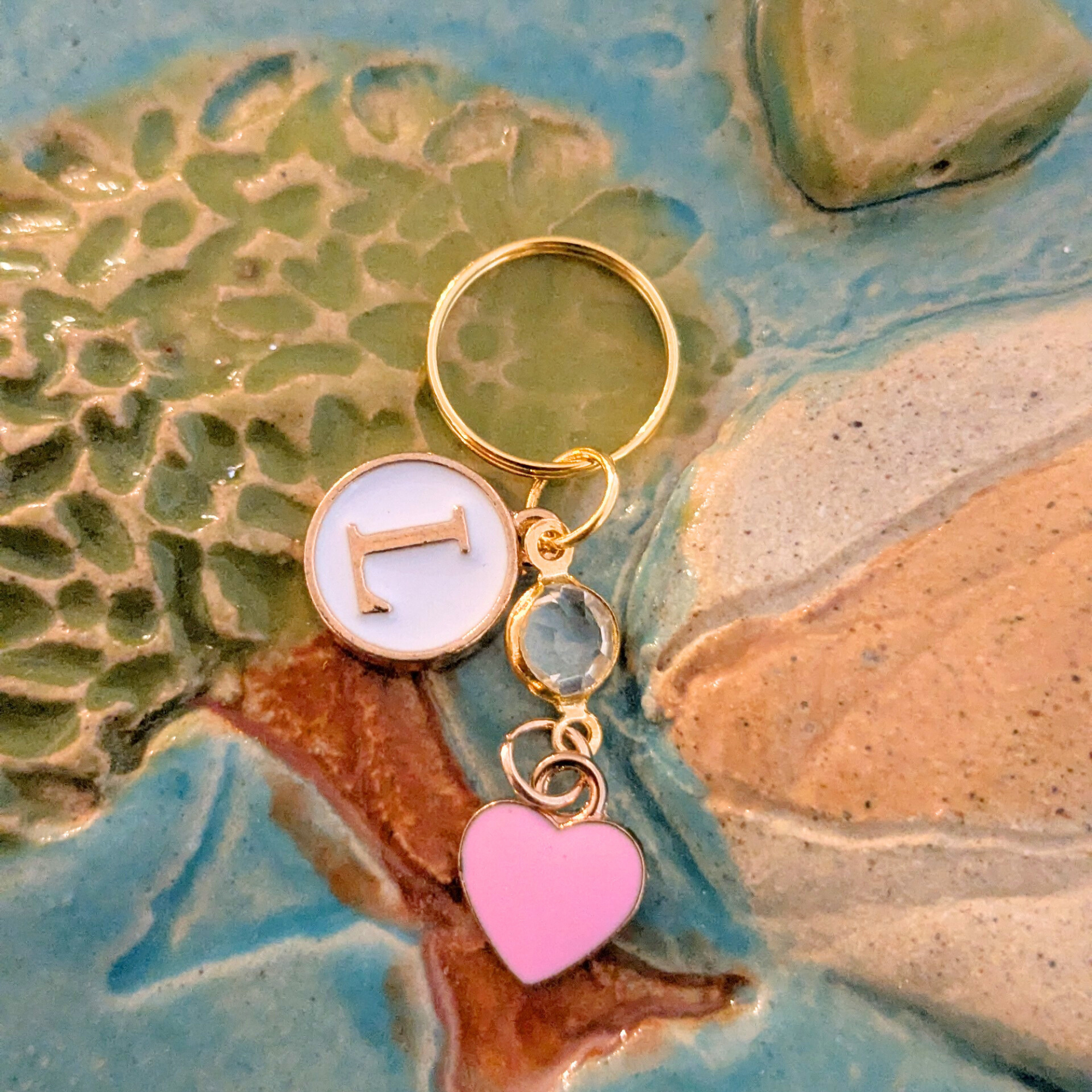 Pink Heart Stethoscope Charm