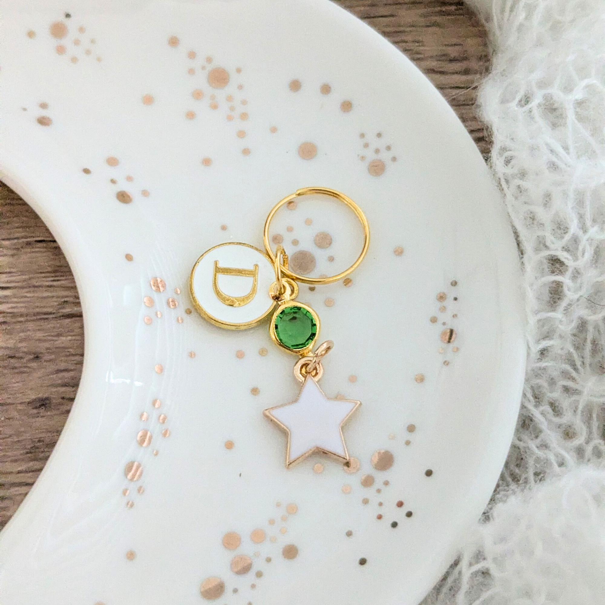 White Star Stethoscope Charm