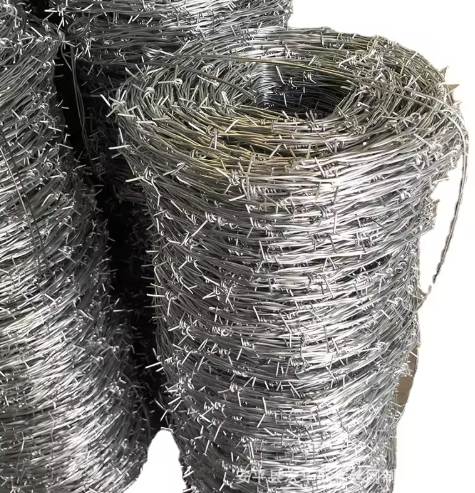 High-Quality Hot-Dipped Galvanized Barbed Wire Rope - Heavy-Duty Anti-Climb Security Fence for Farms, Airports & High-Security Areas