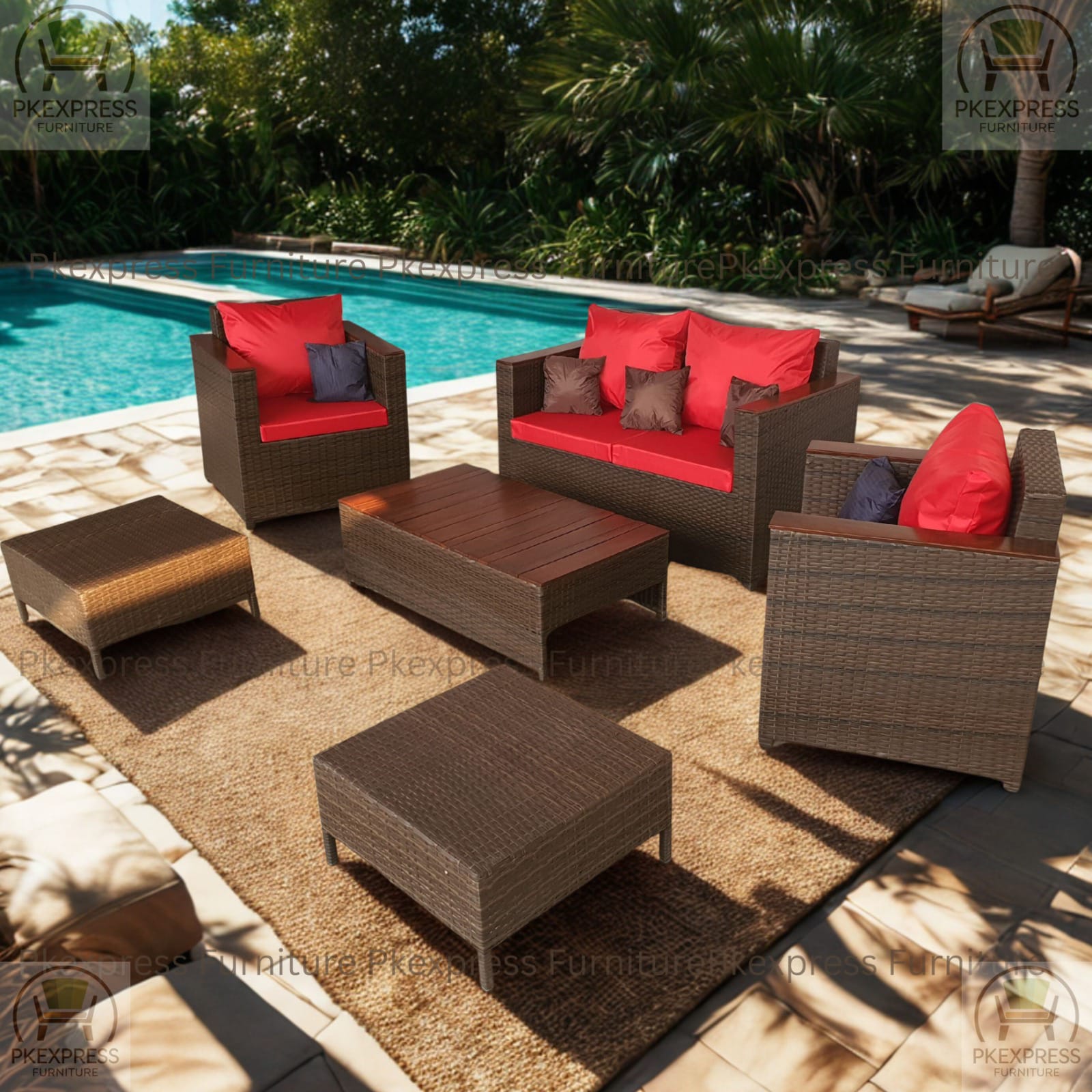 Outdoor Rattan Patio Furniture Set