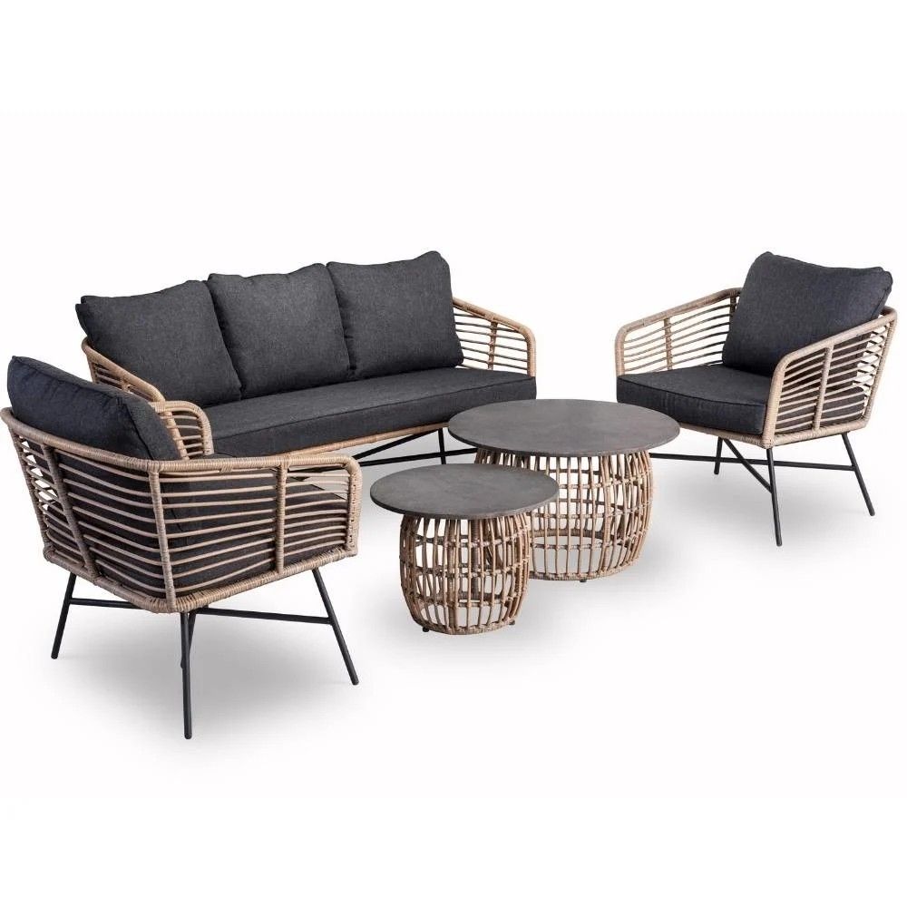 Modern Outdoor Rattan Sofa Set