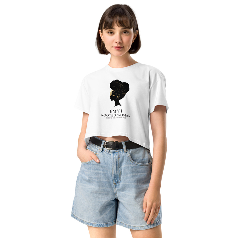 Rooted Woman Graphic Crop Top