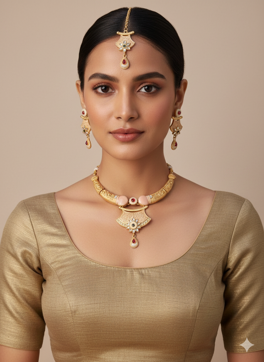Traditional Gold Jewelry Set