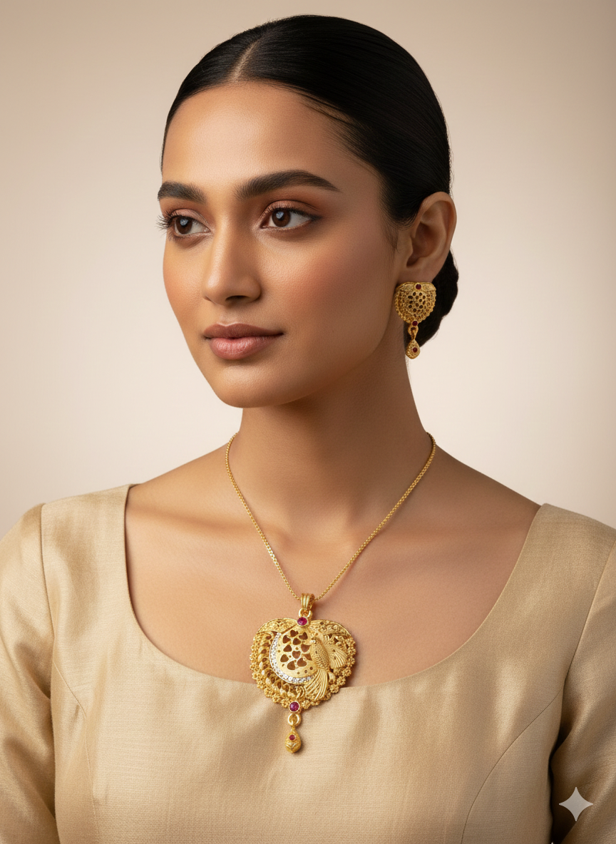 Traditional Gold Necklace Set