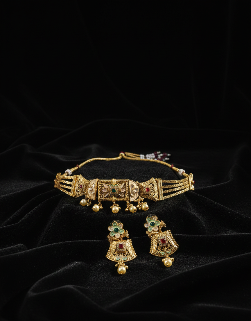 Traditional Gold Plated Jewelry Set