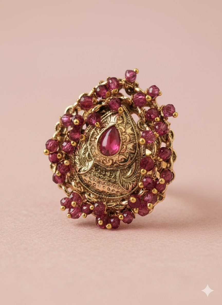 Vintage Ruby Gold Ring