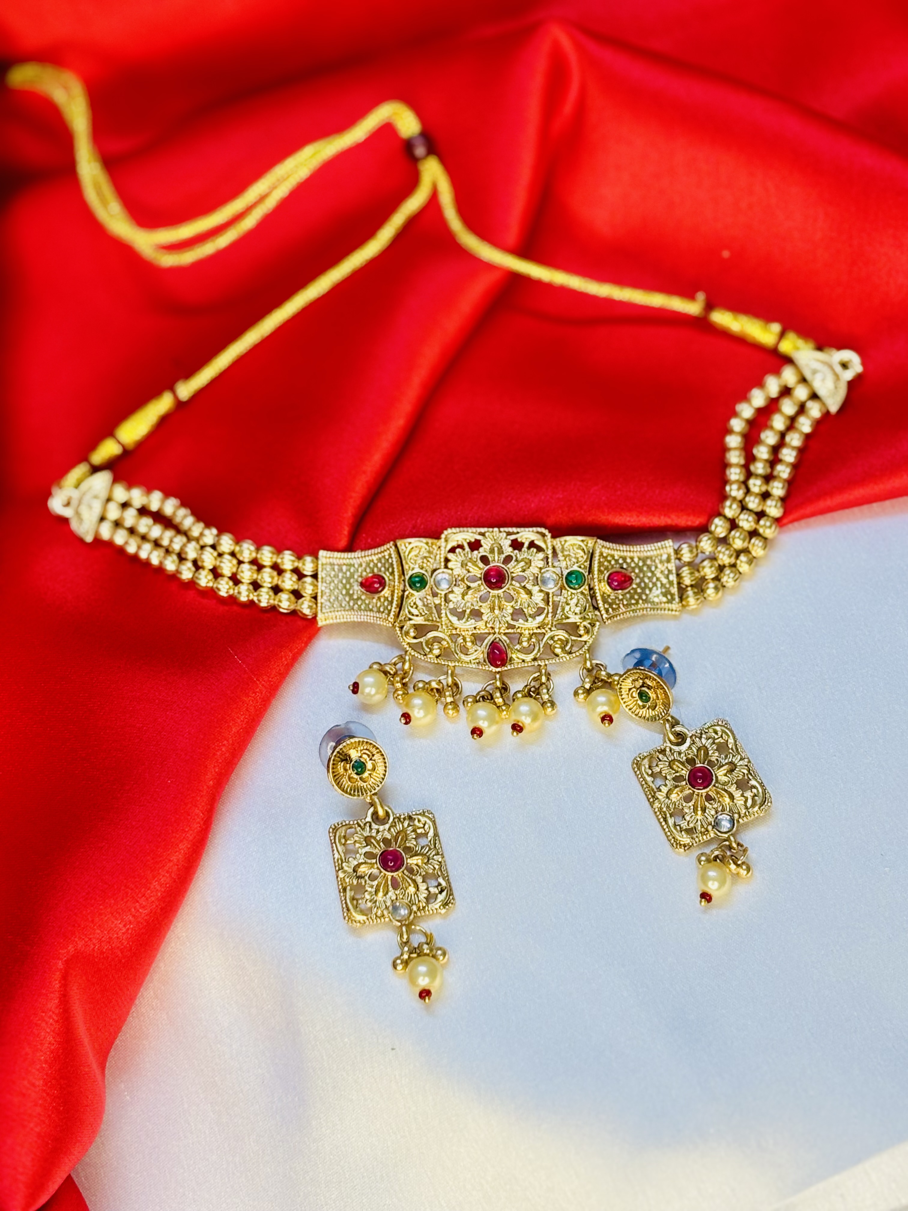 Traditional Gold Plated Jewelry Set