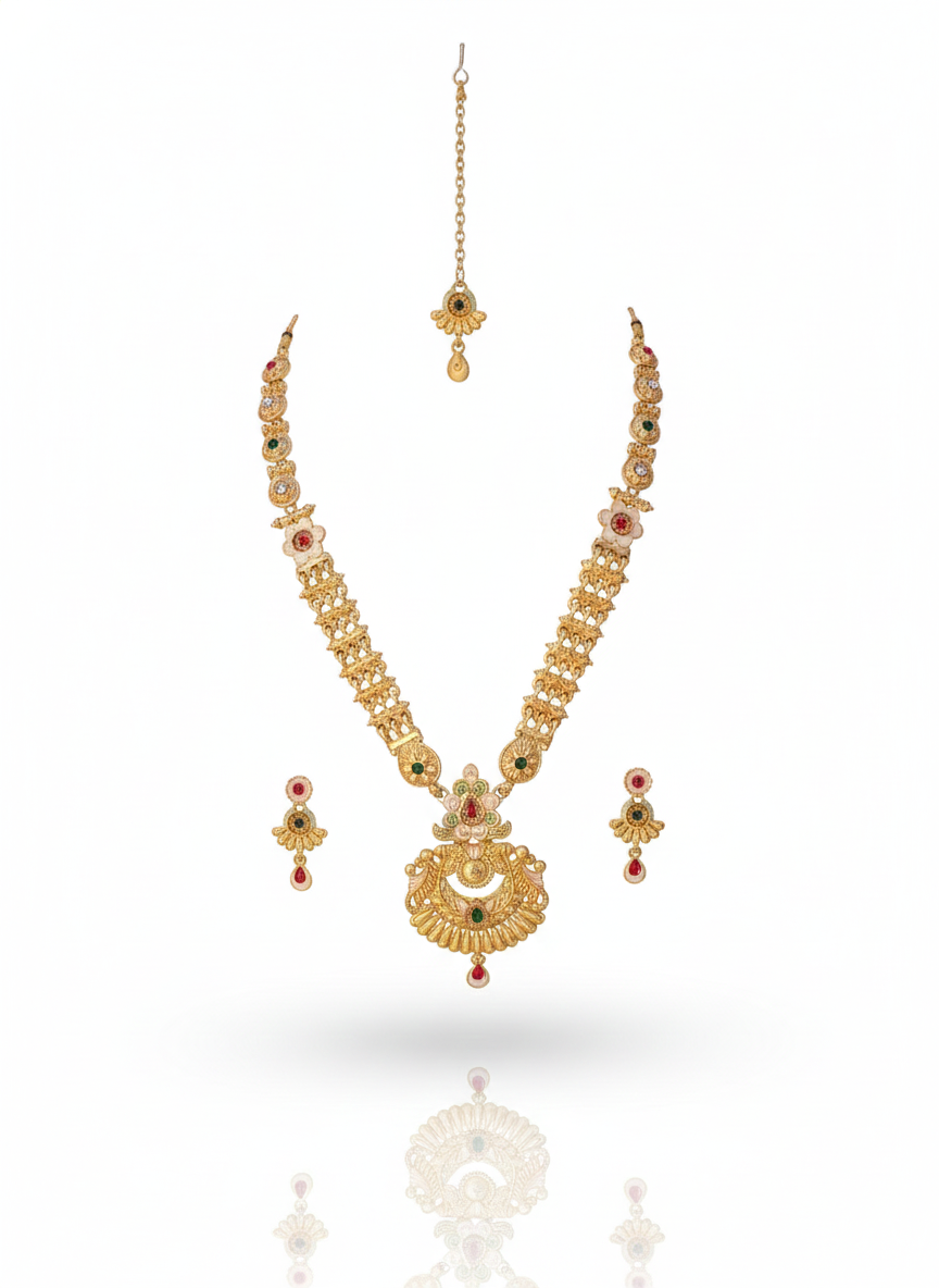 Traditional Gold Necklace Set