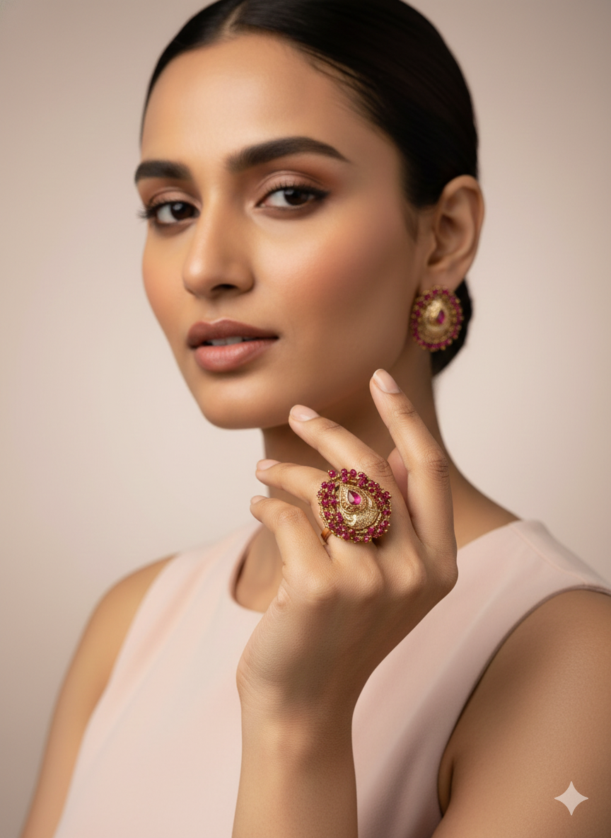 Vintage Ruby Gold Ring