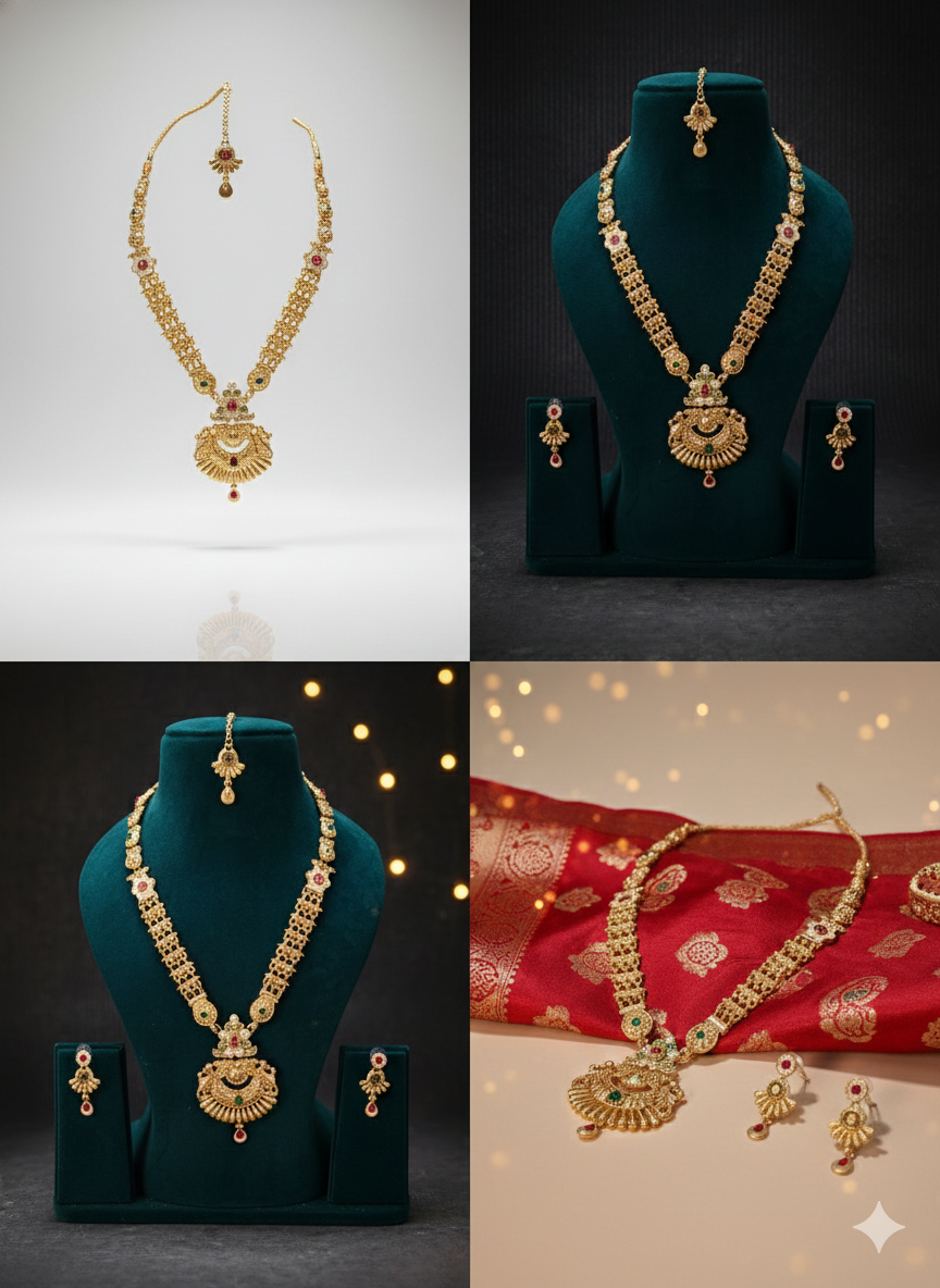 Traditional Gold Necklace Set