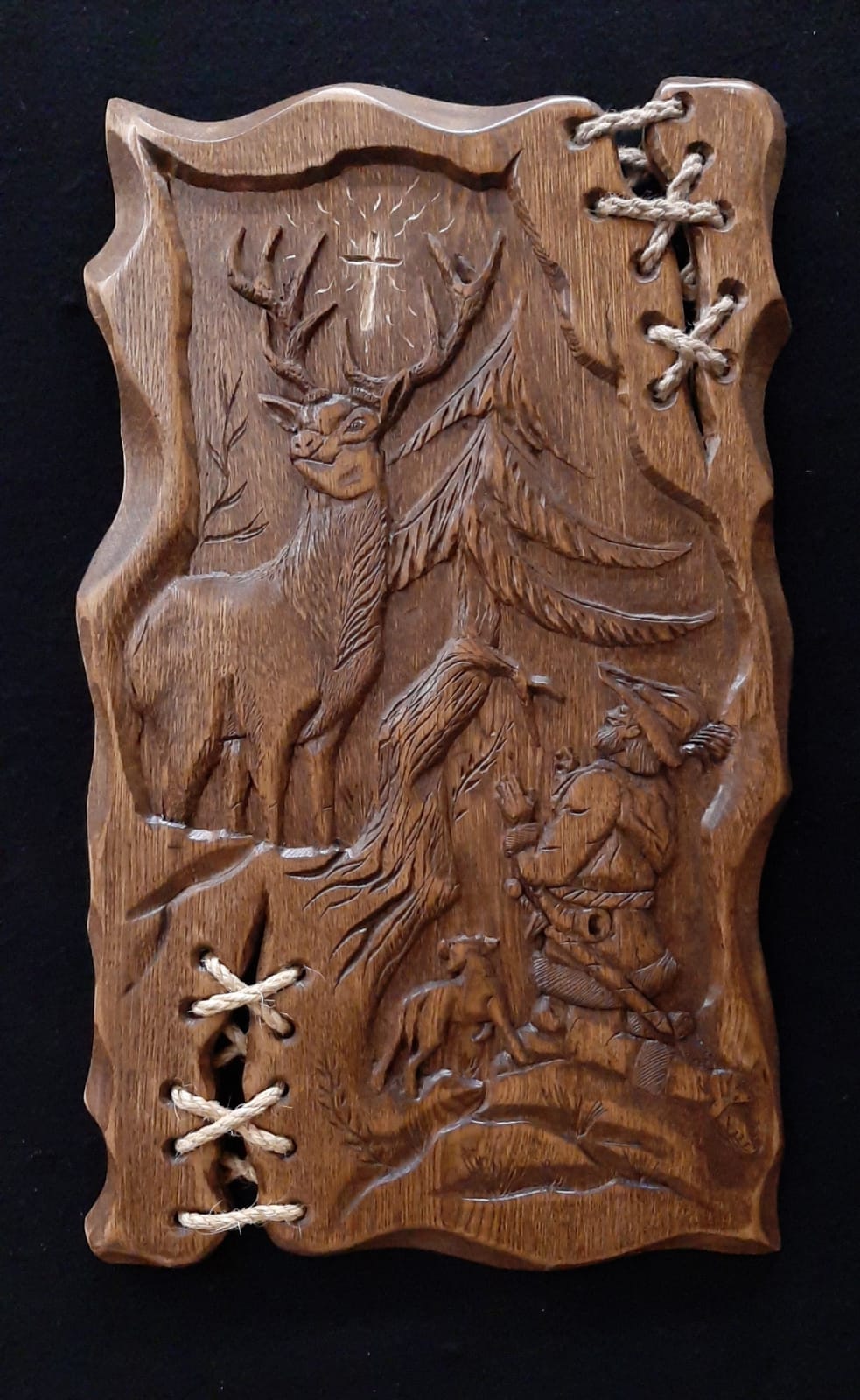 Płaskorzeźba Św. Hubert