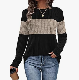 Color Block Knit Sweater