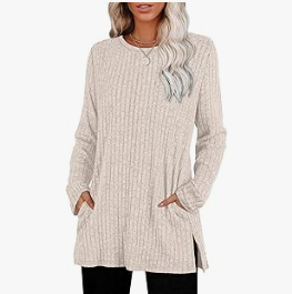 Women's Ribbed Knit Sweater
