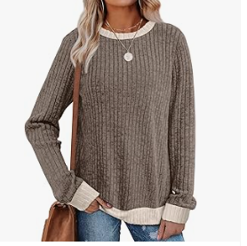 Women's Ribbed Knit Sweater