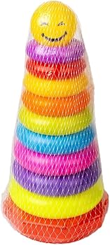 Colorful stacking rings toy