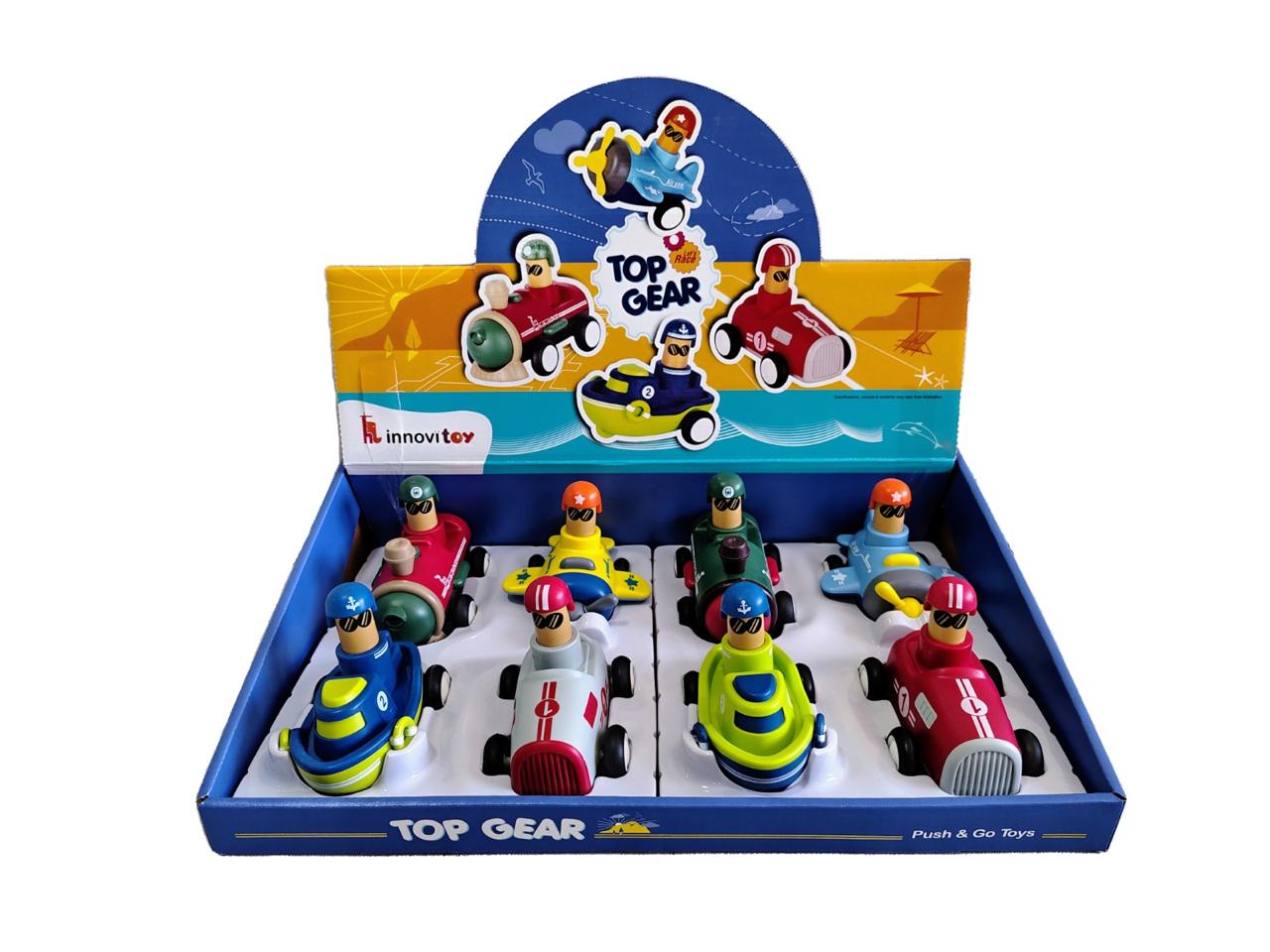 Top Gear Push & Go Toy Cars