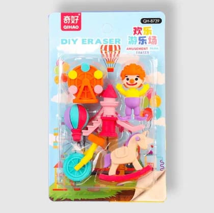 Amusement Park DIY Eraser Set