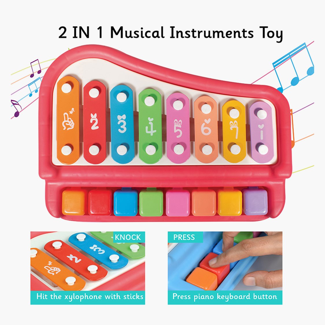 2 in 1 Musical Instruments Toy